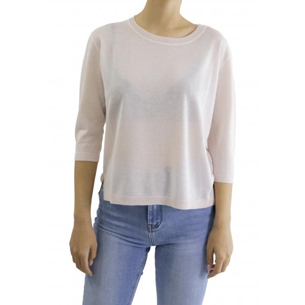 Maglia girocollo con brillantini 